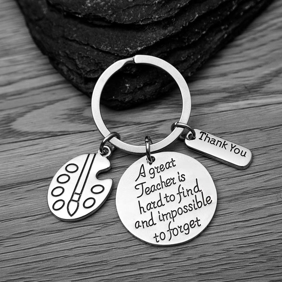 Sportybella Jewelry - Art Teacher Keychain Art Jewelry for Art